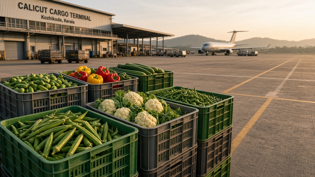 Air cargo fresh vegetable export, CGS Foodstuff India