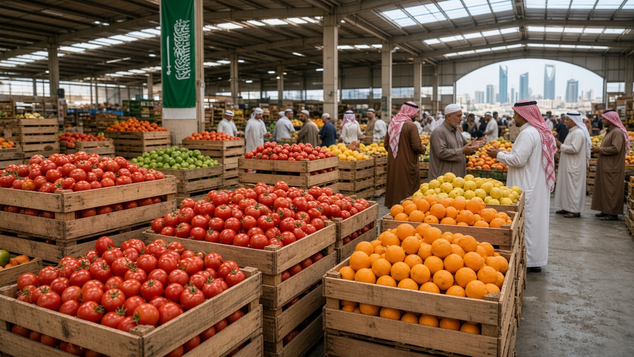 Fresh produce trading floor, CGS Foodstuff Saudi Arabia